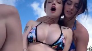 Dainty Wilder Make Love To Caryn Beaumont On The Beach