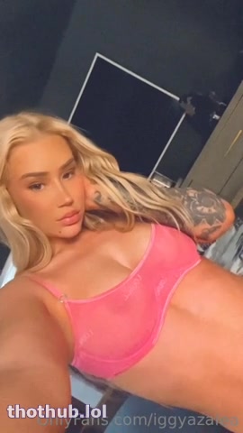 Iggy Azalea Shows Off Her Big Breasts In See-Through Lingerie