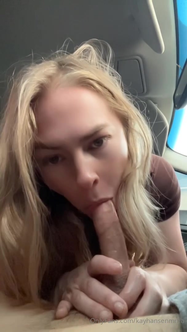 Kay Hansen Sucks Cock Her Boyfriend In The Car