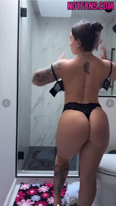 Abby Berner Strip Showing Off Her Sexy Body In The Bathroom